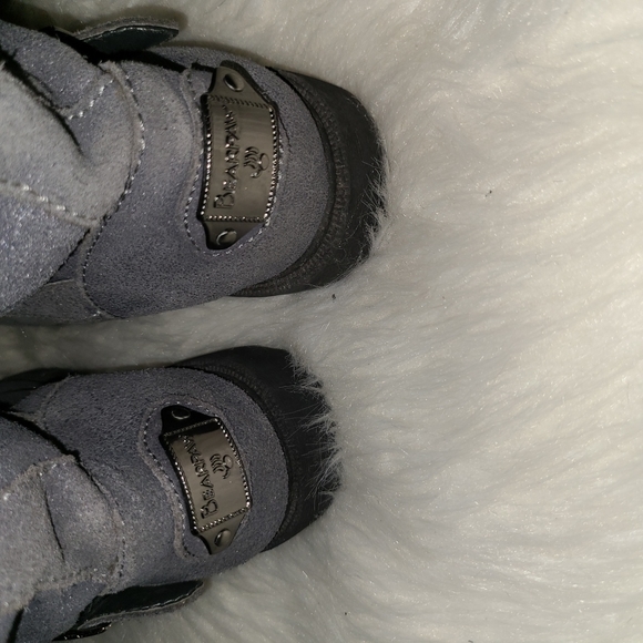 BearPaw Size 9 Gray Suede Leather Boots - Picture 8 of 13